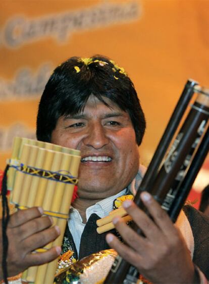 Evo Morales, el miércoles durante un acto de campaña electoral.