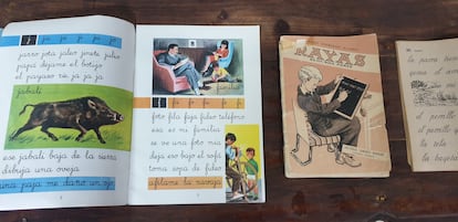 Varios cuadernillos Rayas, en una imagen cedida por el Museo de la Huella del Hombre de Serradilla en Cáceres