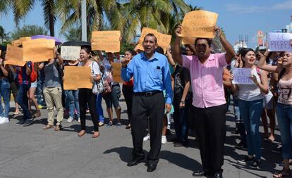 Protesta por la desaparición de Génesis Urrutia.