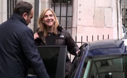 La Infanta, tras conocer los escritos de calificaci&oacute;n de la fiscal&iacute;a.