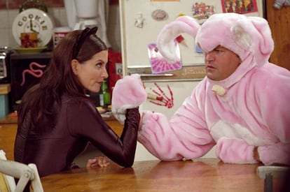 El matrimonio formado por Monica y Cheadler en 'Friends' demuestra que la vida en pareja requiere de paciencia y altas dosis de humor.