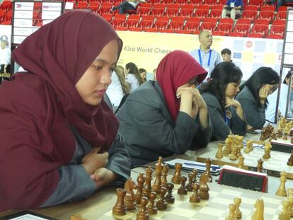 El equipo de Indonesia, el martes durante la segunda ronda.