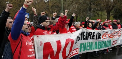 Manifestaci&oacute;n en 2014 contra el cierre de Fuenlabrada.