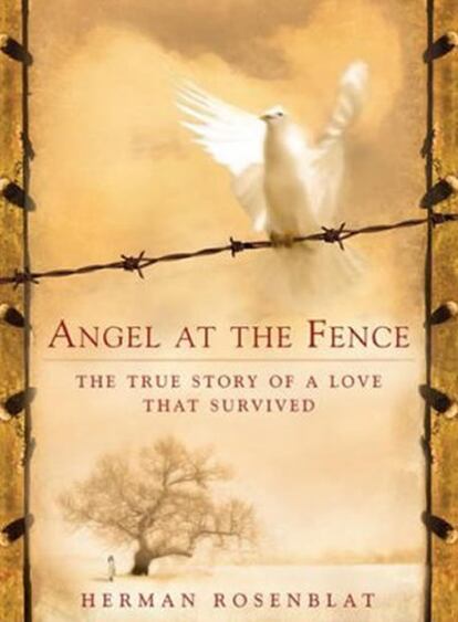 Portada prevista para la edición de 'Angel at the fence' según se muestra en la página de venta por Internet Amazon.com