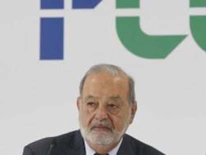 El primer accionista de FCC, Carlos Slim.