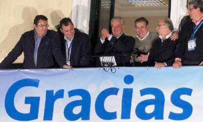 Javier Arenas celebra las elecciones del PP en Andalucía.