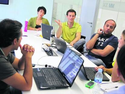 Alumnos de posgrado del Instituto de Empresa, de Madrid. 