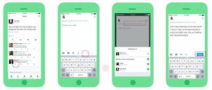 La nueva interfaz de 'respuestas' de Twitter.