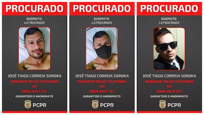 Imágenes de José Tiago Correia Soroka utilizadas por la policía en la búsqueda