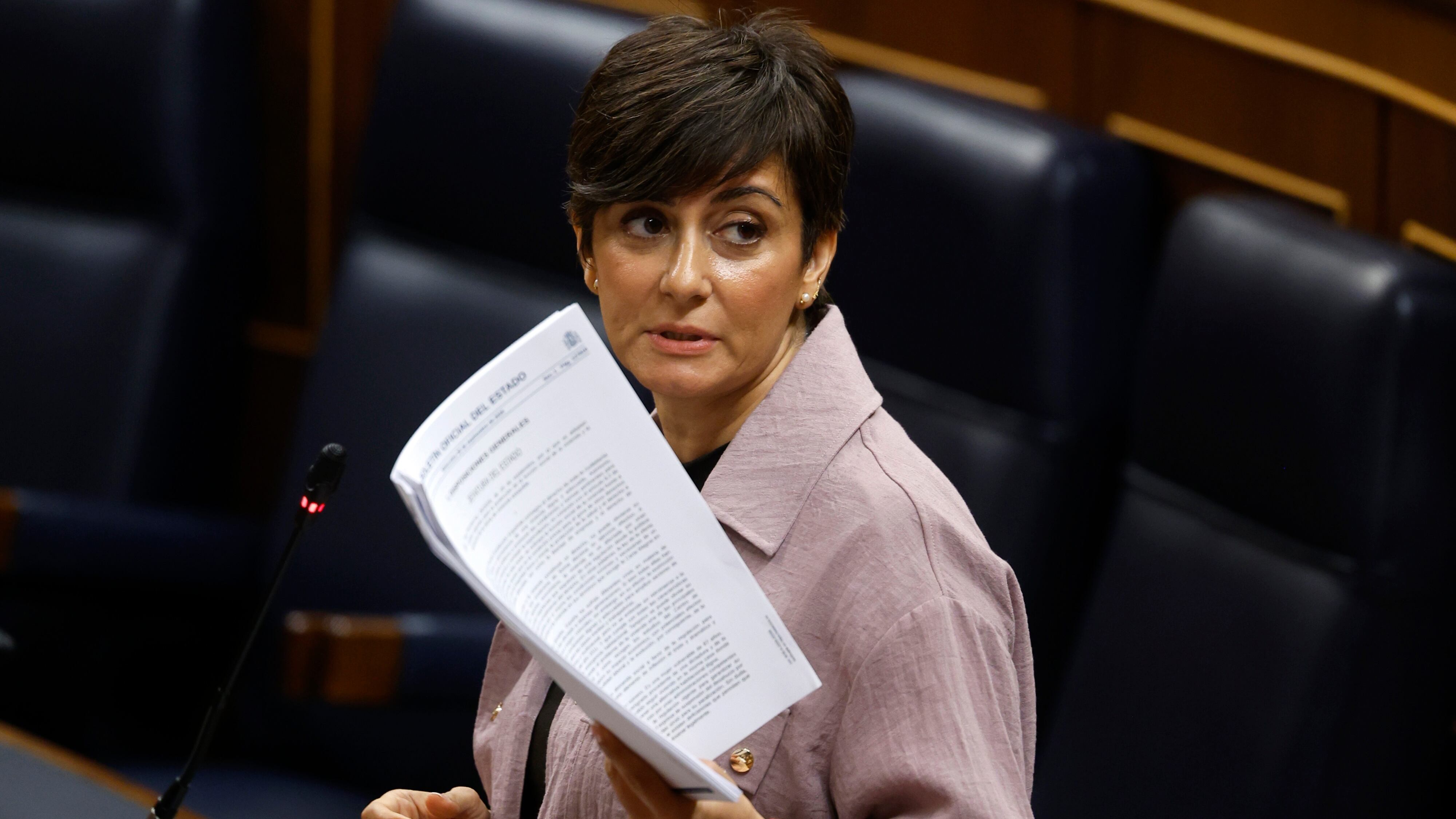 La ministra de Vivienda, Isabel Rodríguez, este miércoles en el Congreso.