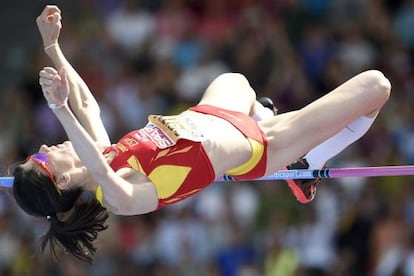 Ruth Beitia, en los Europeos.