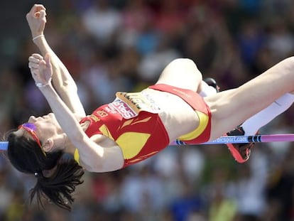 Ruth Beitia, en los Europeos.