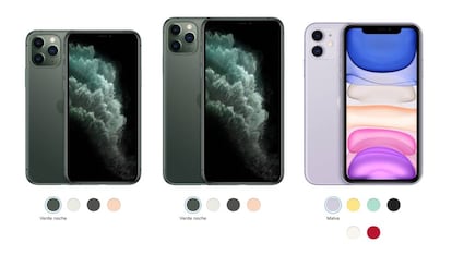 Nuevos iPhone 11 e iPhone 11 Pro.