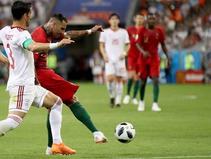 Ricardo Quaresma marca el primer gol del Irán - Portugal