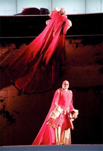 Richard Croft, en el papel principal de la ópera &#39;Mitridate, Rey de Ponto", de Mozart, en el Festival de Salzburgo de 2005.