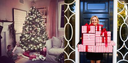 El árbol de Reese Witherspoon es mucho más sencillo. Su hijo ya se ha preparado para recibir los regalos de Papá Noel, que como sean parecidos a los que lleva la actriz en la mano, seguramente le vayan a gustar mucho