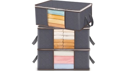 Estas son las cajas de almacenaje para guardar la ropa más vendidas en Amazon