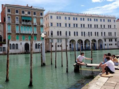 Turistas en Venecia.