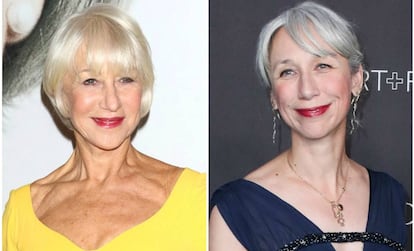 Helen Mirren y, a la derecha, Alexandra Grant.