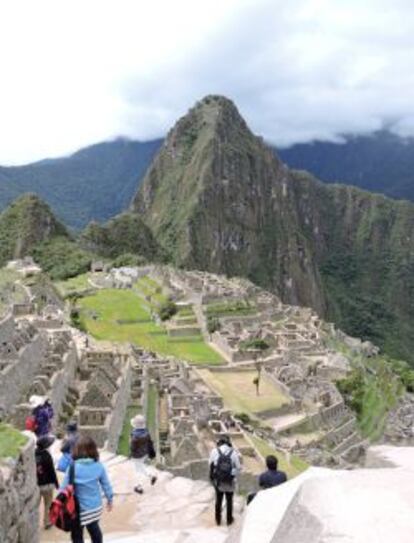 Turistas en Machu Picchu.