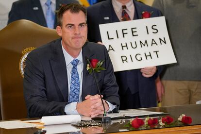 Oklahoma Governor Kevin Stitt in April.