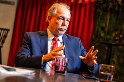 Mercadante, durante la entrevista.