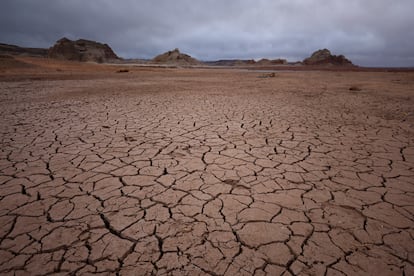 El lago Powell, Arizona, completamente seco ante la falta de precipitaciones.