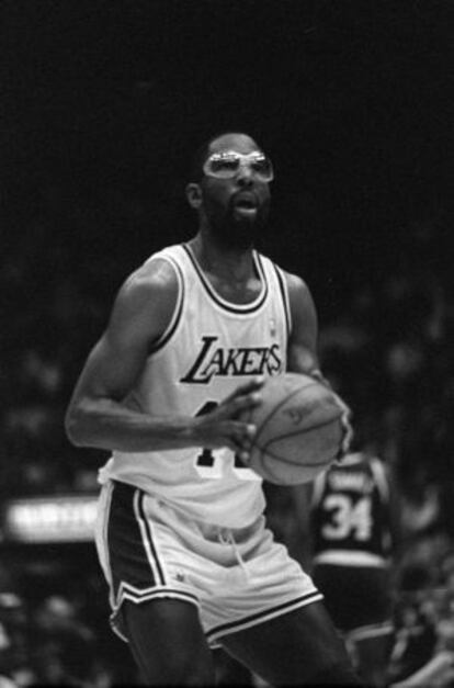 Worthy, con los Lakers en 1991.