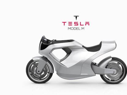 Tesla Model M: así sería su motocicleta si Elon Musk se lanzase al mercado de las dos ruedas