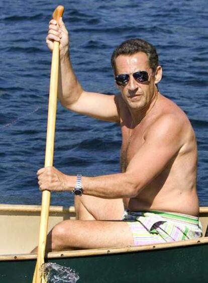 Nicolas Sarkozy, en sus vacaciones en EE UU el pasado 4 de agosto.