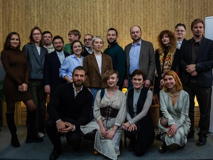 Encuentro de opositores rusos en Madrid, entre los que se encuentran varios de los afectados, el pasado mes de enero. Foto cedida.