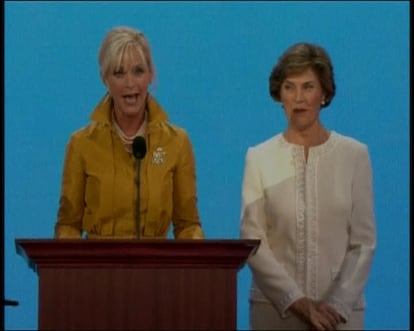 Cindy McCain y Laura Bush, protagonistas en la convención republicana