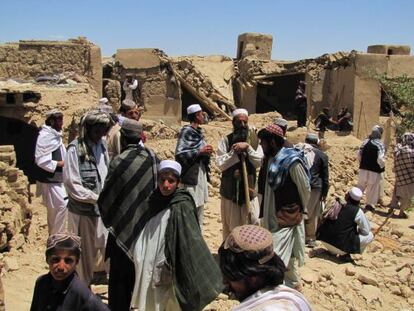 Una villa en Logar, destrozada por un ataque de la OTAN el 6 de junio. 