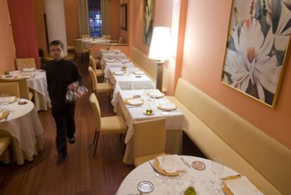 Comedor del restaurante Maldonado, en Madrid