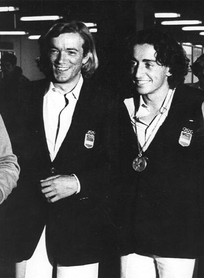 Gorostegui y Millet, con la medalla de oro en Montreal 76.
