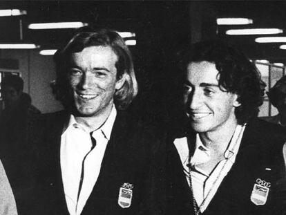 Gorostegui y Millet, con la medalla de oro en Montreal 76.