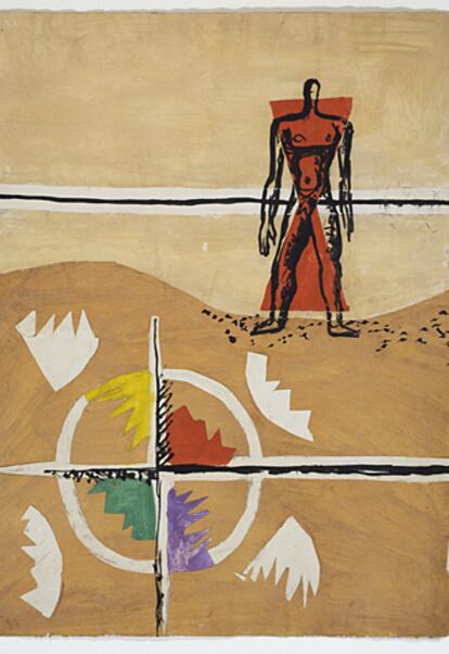 'El hombre, delante del mar vertical'