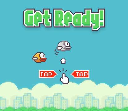 Comienzo del 'Flappy Bird' original.