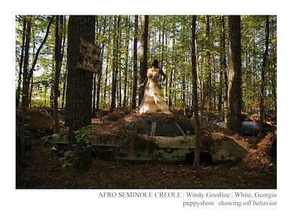 Windy Goodloe, conocedora del afroseminole creolé, en Georgia.