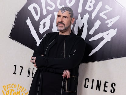 Xavier Font en la 'premiere' de 'Disco, Ibiza, Locomía' en Madrid, el 16 de mayo de 2024.