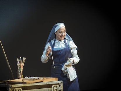 Carmen Machi durante una representaci&oacute;n de &#039;La autora de Las meninas&#039;.