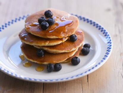 Panquecas para o caf&eacute; da manh&atilde; e para o jantar.