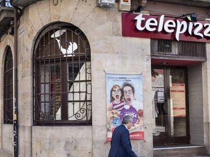 Una tienda de Telepizza en Salamanca. 