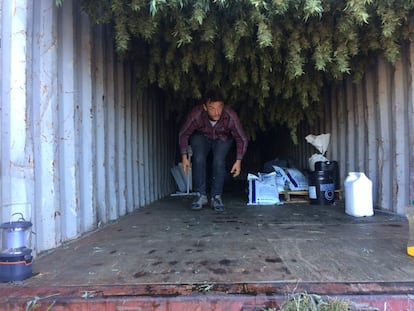 'Trimmer' en una granja de Eureka, en 2019.
