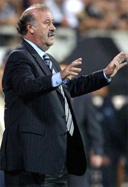 Vicente del Bosque, en un partido del Besiktas.