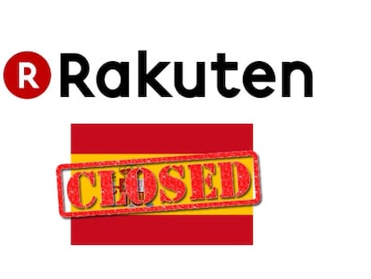 Rakuten cierra su tienda online en España
