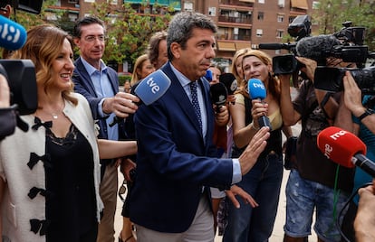El 'president' de la Generalitat, Carlos Mazón, asiste este jueves al acto conmemorativo del XXVIII aniversario del asesinato de Miguel Ángel Blanco, 'Som Memòria'.