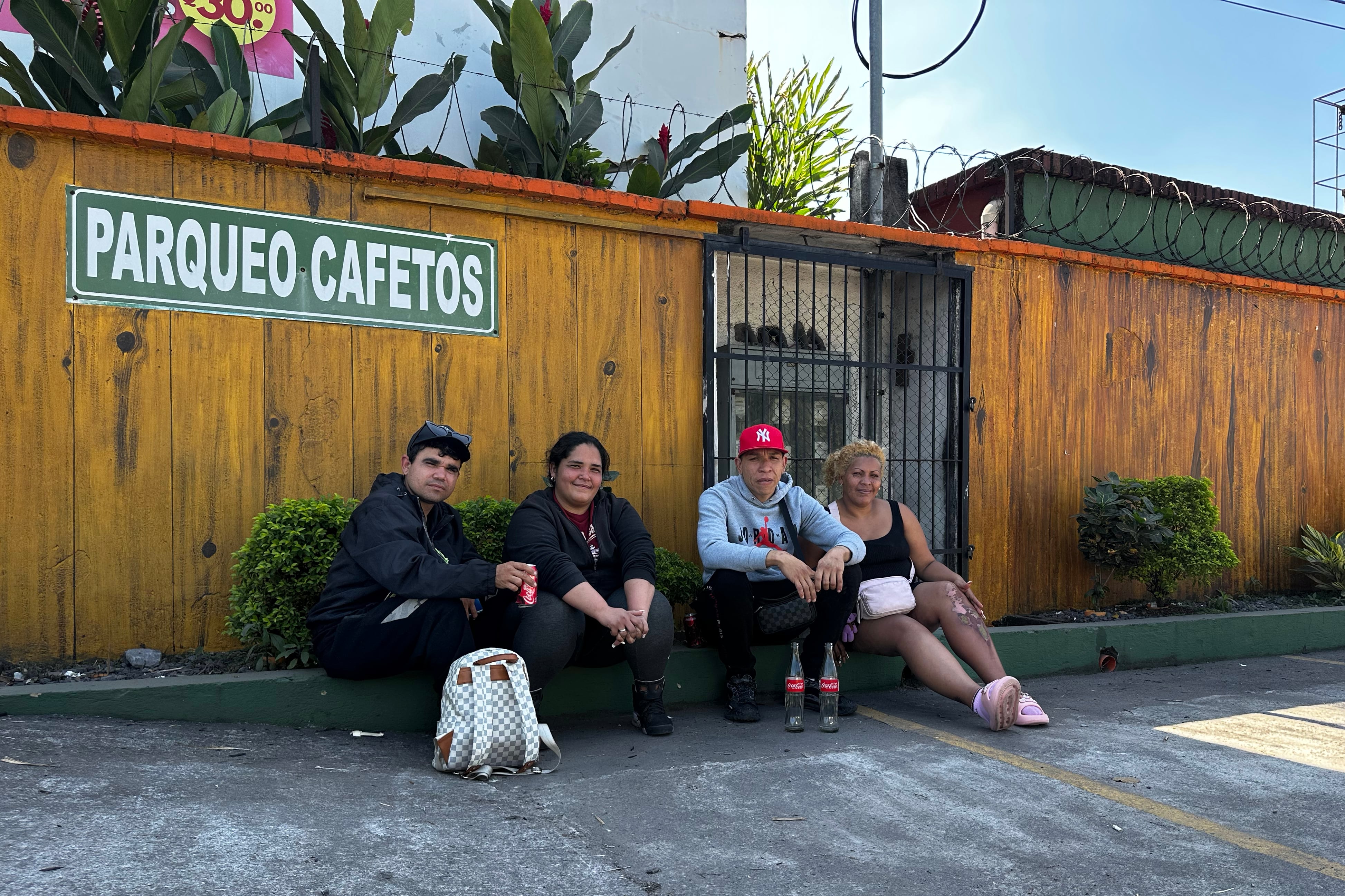 Gerardo Aguilar, Gianna, Óscar y Yanira, migrantes venezolanos.