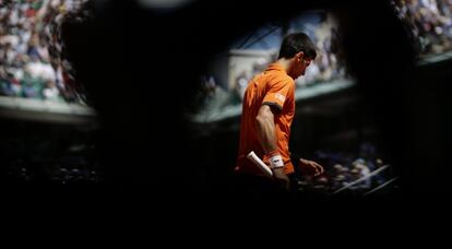 Djokovic, durante las semifinales contra Murray.