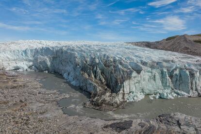 Glaciar Russell, uno de los ubicados en Groenlandia.